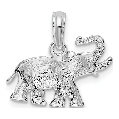 Sterling Silver Elephant Pendant – view 5