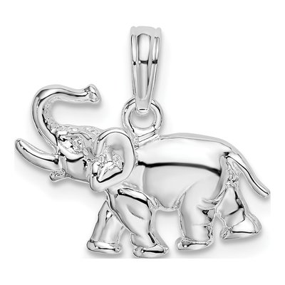 Sterling Silver Elephant Pendant