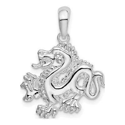 Sterling Silver Small Dragon Pendant