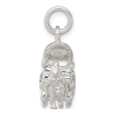 Sterling Silver Horse Carriage 3-D Charm – view 3