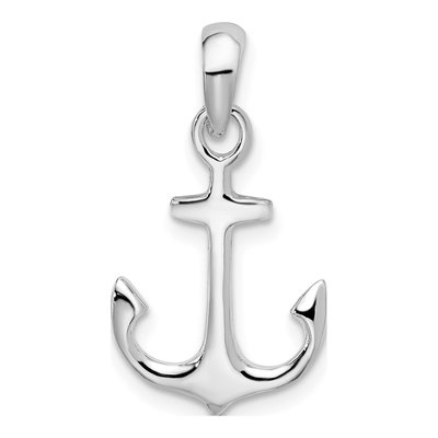 Sterling Silver 3D Anchor Pendant