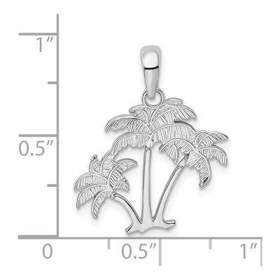 Sterling Silver Palm Trees Pendant – view 4