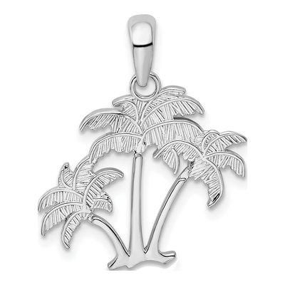 Sterling Silver Palm Trees Pendant