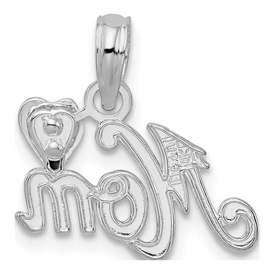 Sterling Silver Mom Pendant – view 5
