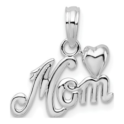 Sterling Silver Mom Pendant
