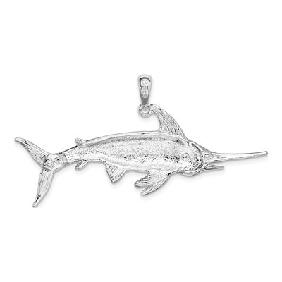 Sterling Silver Swordfish Pendant – view 5