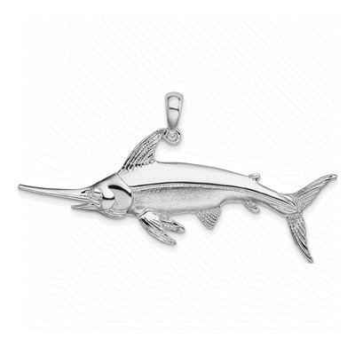 Sterling Silver Swordfish Pendant