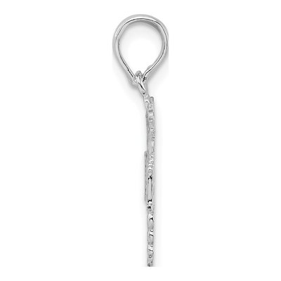 Sterling Silver RN Caduceus Pendant – view 3