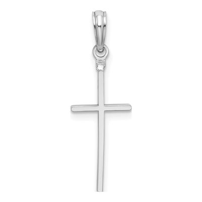 Sterling Silver Thin Latin Cross Pendant