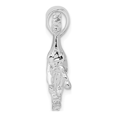 Sterling Silver 3D Walking Horse Pendant – view 3