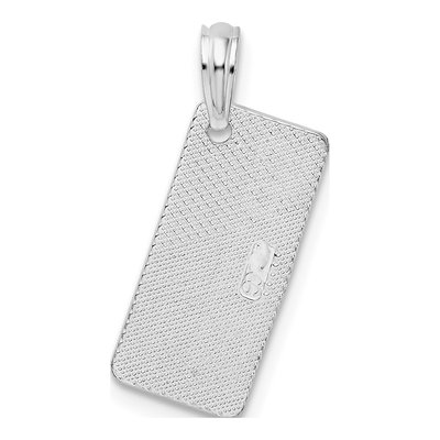 Sterling Silver Florida Sanibel License Plate Pendant – view 5