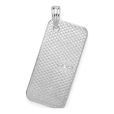 Sterling Silver Florida Sanibel License Plate Pendant – view 5