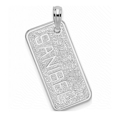 Sterling Silver Florida Sanibel License Plate Pendant