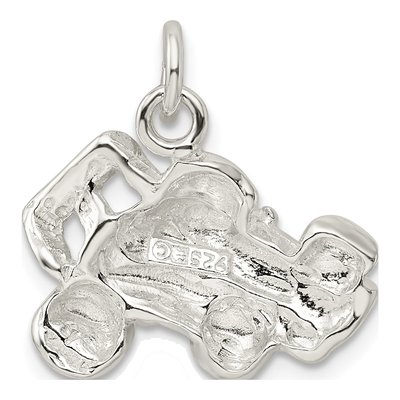 Sterling Silver Race Car Pendant – view 4