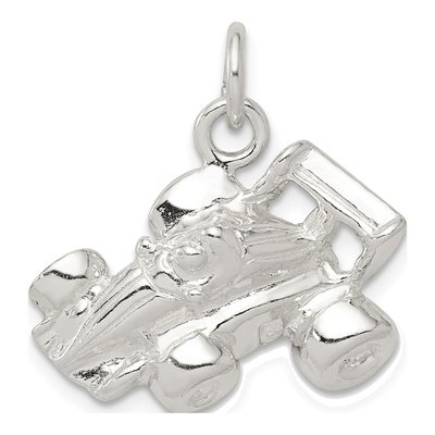 Sterling Silver Race Car Pendant