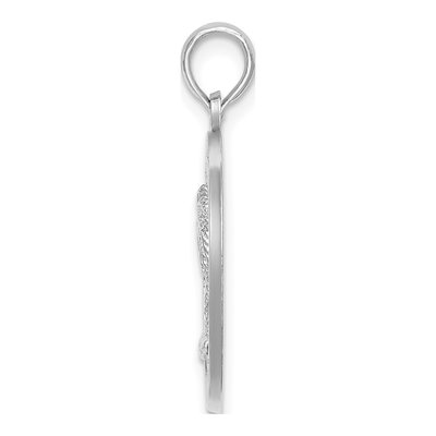 Sterling Silver Charleston Circle Palm Tree Pendant – view 3