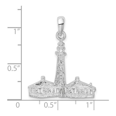 Sterling Silver Sanibel Island Lighthouse Pendant – view 4