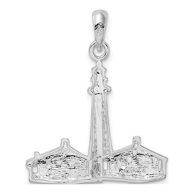 Sterling Silver Sanibel Island Lighthouse Pendant – view 5