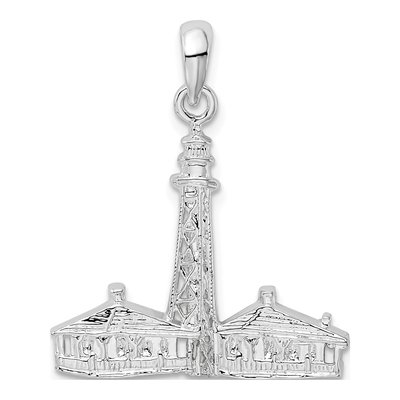 Sterling Silver Sanibel Island Lighthouse Pendant