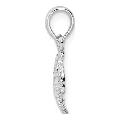 Sterling Silver Blue Crab Pendant – view 3