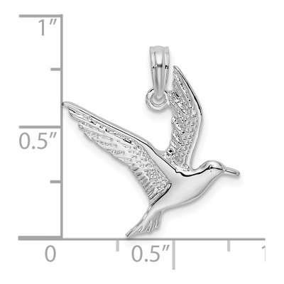 Sterling Silver Flying Seagull Pendant – view 4