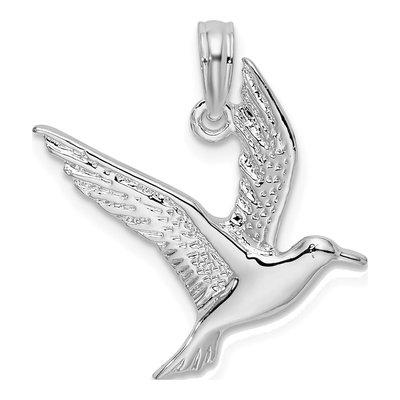 Sterling Silver Flying Seagull Pendant