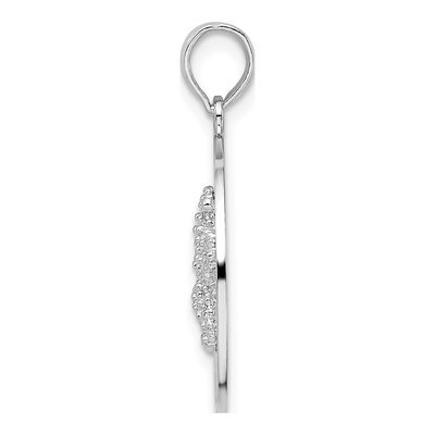 Sterling Silver Ocean City MD Starfish Circle Pendant – view 3