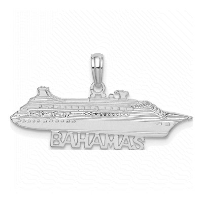 Sterling Silver Cruise Ship Pendant