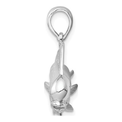 Sterling Silver 3D Mahi-Mahi Fish Pendant – view 3