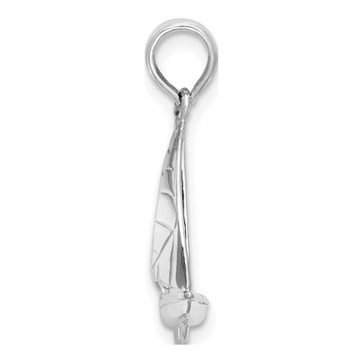 Sterling Silver 3D Sailboat Pendant – view 3