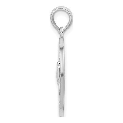 Sterling Silver Textured Charleston Bridge Pendant – view 3