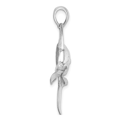 Sterling Silver Mahi-Mahi Fish Pendant – view 3