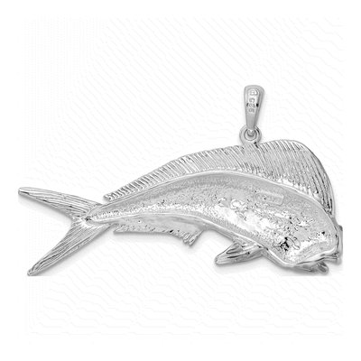 Sterling Silver Mahi-Mahi Fish Pendant – view 5