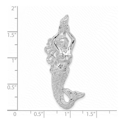 Sterling Silver Mermaid Shell Charm – view 4