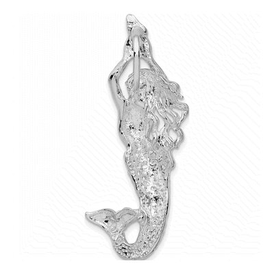 Sterling Silver Mermaid Shell Charm – view 5