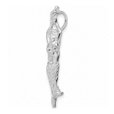 Sterling Silver Mermaid Shell Charm – view 3