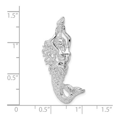 Sterling Silver Mermaid Shell Charm – view 4