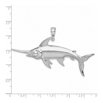 Sterling Silver Swordfish Pendant – view 4