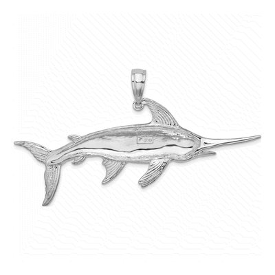 Sterling Silver Swordfish Pendant – view 5