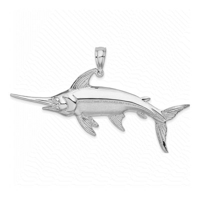 Sterling Silver Swordfish Pendant