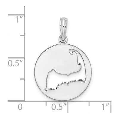 Sterling Silver Cape Cod Cut-Out Pendant – view 4