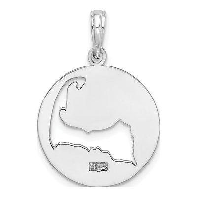Sterling Silver Cape Cod Cut-Out Pendant – view 5