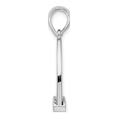 Sterling Silver 3D Horse Stirrup Pendant – view 3
