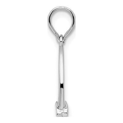 Sterling Silver 3D Horse Stirrup Pendant – view 3