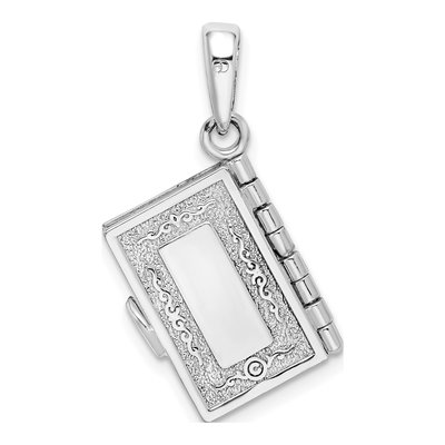 Sterling Silver 3D Lord's Prayer Bible Pendant – view 5