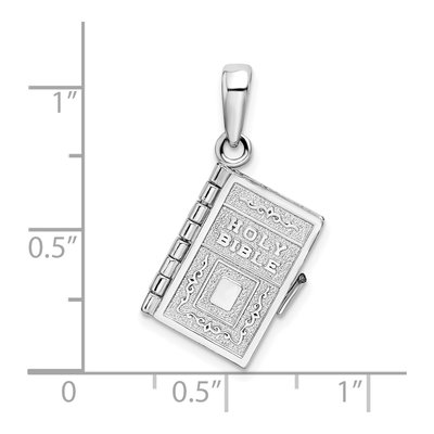 Sterling Silver 3D Lord's Prayer Bible Pendant – view 6