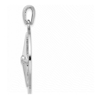 Sterling Silver Nautical Compass Pendant – view 3