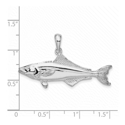 Sterling Silver 3D Cobia Fish Pendant – view 4