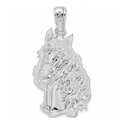 Sterling Silver Horse Head Pendant – view 5