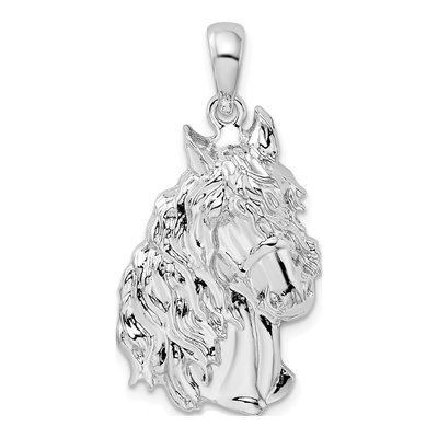 Sterling Silver Horse Head Pendant